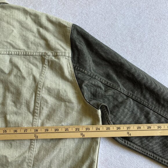 Levi's Jean Jacket Men's XL Gray Colorblock Trucker Denim Coat - Picture 13 of 14